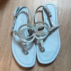 Coach sandals with strap